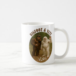 Bigfoot Und Freund Vlog Lustiges Meme Wandern Self Kaffeetasse