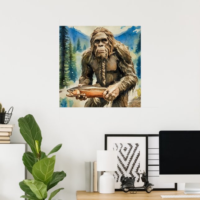 Bigfoot und Trout Poster (Heimbüro)