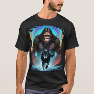 Bigfoot und Wolf Portal T-Shirt