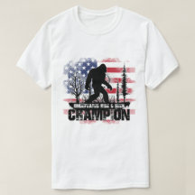 Bigfoot Undefeated Hide & Seek Champ American Flag