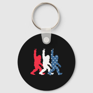 Bigfoot Usa Flag - Unabhängigkeitstag - Patriotic  Schlüsselanhänger