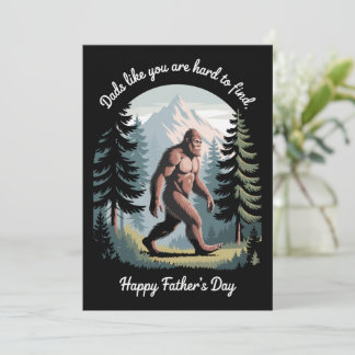 Bigfoot Vatertag Sasquatch Funny Vater Einladung