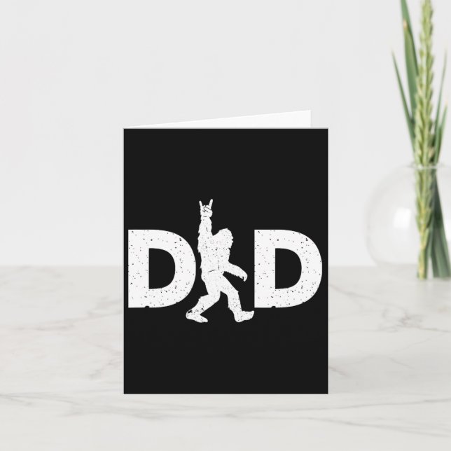 Bigfoot Vathers Day Karte (Vorderseite)