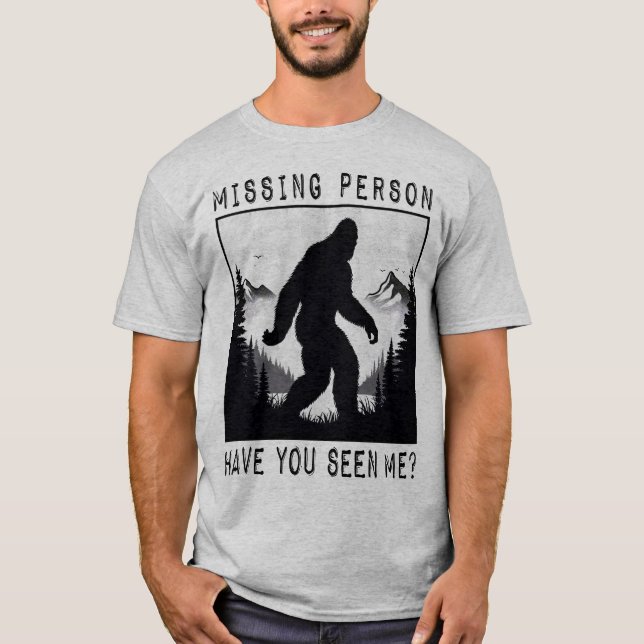 BIGFOOT - Vermisste Person T-Shirt (Vorderseite)