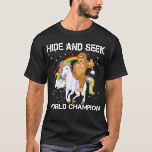 Bigfoot verstecken und suchen Weltmeister T-Shirt