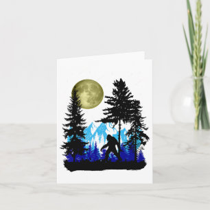 Bigfoot Verstecken unter Vollmond für Sasquatch Lo Karte