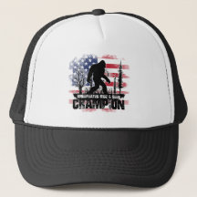 Bigfoot Versteckspiel Champion Amerikanische Flagg