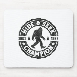 Bigfoot Versteckspiel Champion Lustiger Sasquatch Mousepad