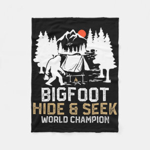 Bigfoot Versteckspiel Weltmeister Lustiger Bigfoot Fleecedecke