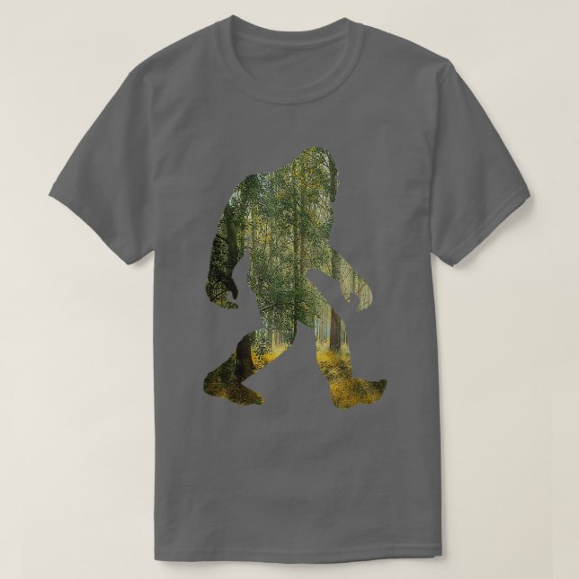 Bigfoot versteckt und suchen die Natur doppelte Ex T-Shirt (Design vorne)