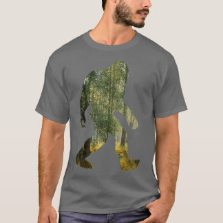 Bigfoot versteckt und suchen die Natur doppelte Ex T-Shirt