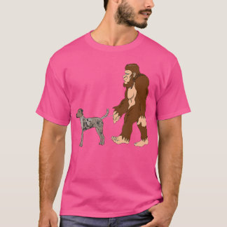 Bigfoot Walking Catahoula Leopard Hundeshirt Ufo B T-Shirt