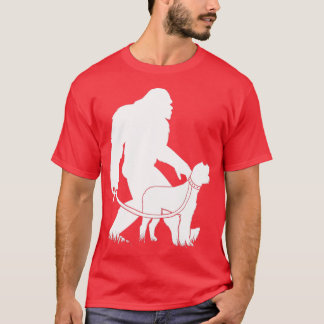 Bigfoot Walking Drahthaar Zeigend Griffon Dog Sw T-Shirt