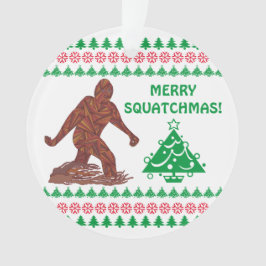 Bigfoot Walking Sasquatch Weihnachten Niedlich Ornament
