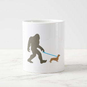 Bigfoot Wandern Dackel Sasquatch Dackel Dog Gesche Jumbo-Tasse