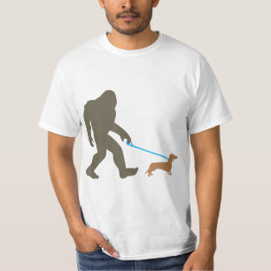 Bigfoot Wandern Dackel Sasquatch Dackel Dog Gesche T-Shirt