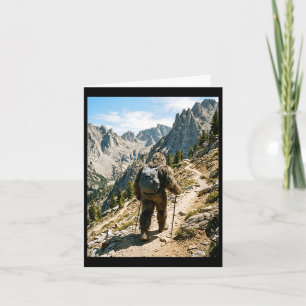 Bigfoot Wandern lustiger Sasquatch Rucksacktour Karte