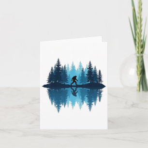 Bigfoot Wandern Natur Lover Forest Outdoor Men Wom Karte