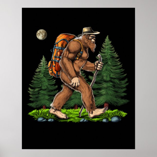 Bigfoot Wandern Poster (Vorne)