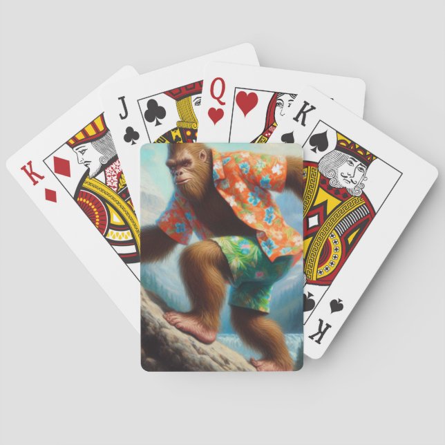 Bigfoot Wandern Spielkarten (Rückseite)