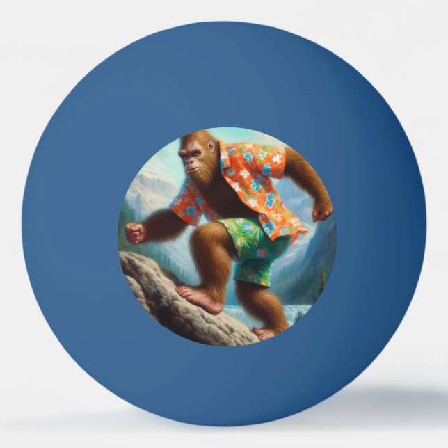 Bigfoot Wandern Tischtennisball (Vorderseite)