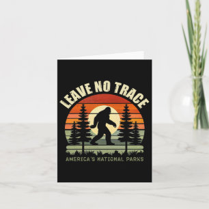 Bigfoot Wandern und Camping Lustig Vi Hinterlasse  Karte