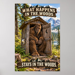 Bigfoot - Was im Wald passiert, lustiger Poster