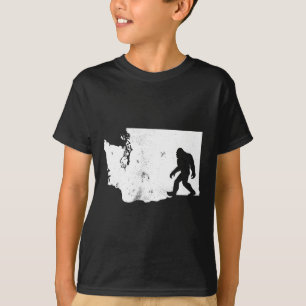 Bigfoot Washington Staat Map Sasquatch Men Women G T-Shirt