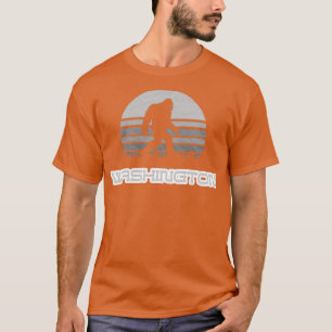 Bigfoot Washington Staat Monochrome Sasquatch Yeti T-Shirt