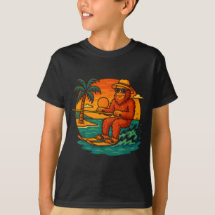 Bigfoot-Wasserski-Sommer-Sonnenuntergang-Strand-Gr T-Shirt