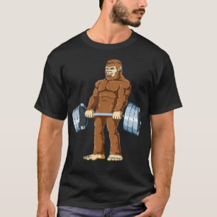 Bigfoot Weightlift Muskelgymnastik Bigfoot Lifting T-Shirt