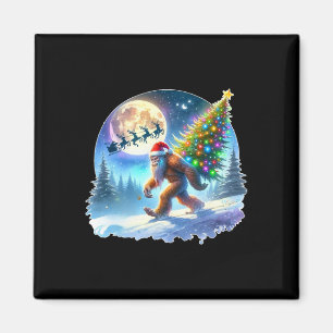 Bigfoot Weihnachten Santa Feiertag Sasquatch Xmas Magnet