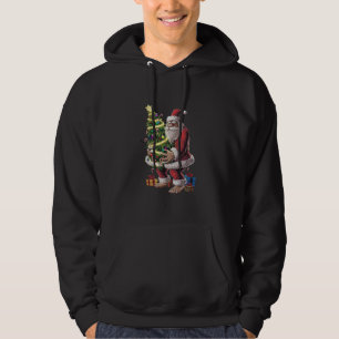 Bigfoot-Weihnachtsbaumlichter Xmas Sasquatch-Fan Hoodie