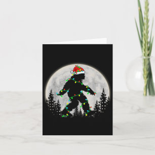Bigfoot Weihnachtsmann Weihnachtsbaum Lichter Lust Karte