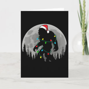 Bigfoot Weihnachtsmann Weihnachtsbaum Lichter Lust Karte
