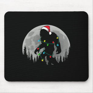 Bigfoot Weihnachtsmann Weihnachtsbaum Lichter Lust Mousepad