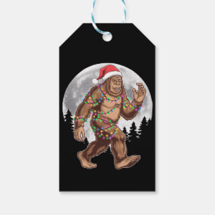 Bigfoot Weihnachtsmann Weihnachtsbaum Lichter Xmas Geschenkanhänger