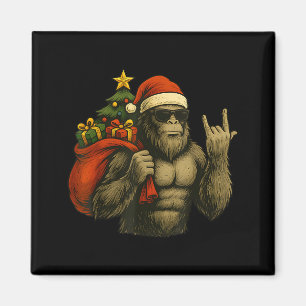 Bigfoot Weihnachtsmann Weihnachtsbaum Rock On Lust Magnet
