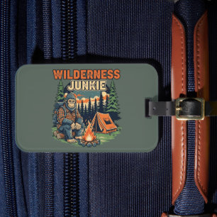 Bigfoot Wildness Junkie Retro-Design Gepäckanhänger