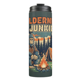 Bigfoot Wildness Junkie Retro-Design Thermosbecher