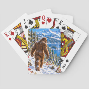Bigfoot Winter Wonderland Spielkarten