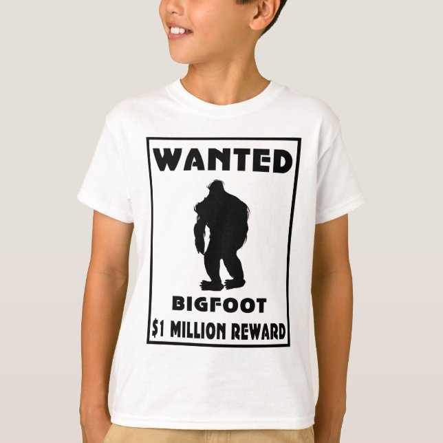 Bigfoot wollte Plakat T-Shirt (Vorderseite)