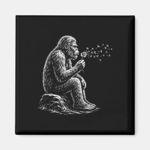 Bigfoot wünscht Pusteblume vintage Sasquatch Magnet