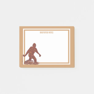 Bigfooter Spaß Z Bigfoot gehende Sasquatch Post-it Klebezettel