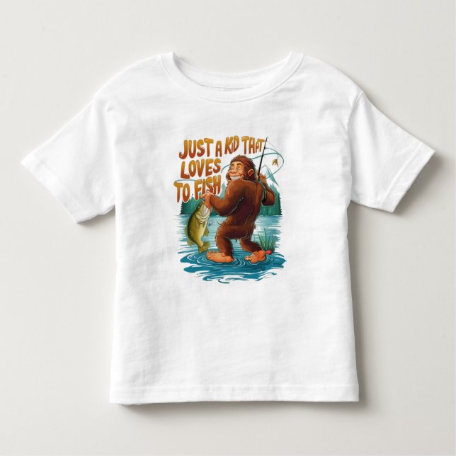 Bigfoots Fang des Tages Kleinkind T-shirt (Vorderseite)