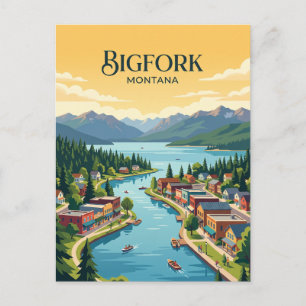 Bigfork, Montana Postkarte
