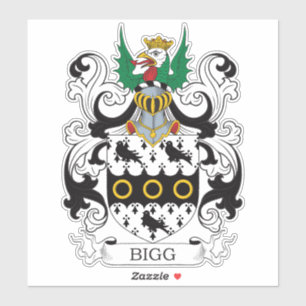 Bigg Familienwappen Aufkleber