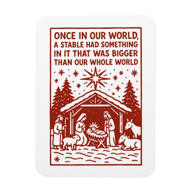 Bigger than our whole world 1 magnet (Vertikal)