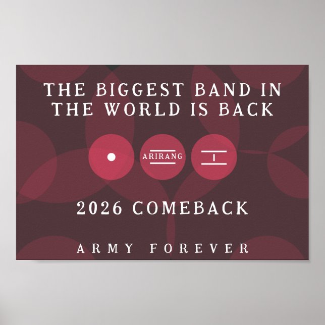 Biggest Band in the World Is Back ARIRANG Comeback Poster (Vorne)