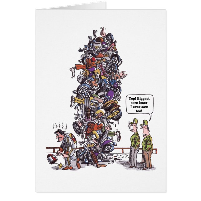 Biggest Sore Loser Greeting card (Vorne)